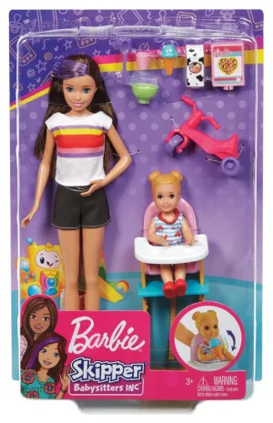 Barbie Skipper Babysitters Inc. Doll & Accessory Babysitter With High Chair