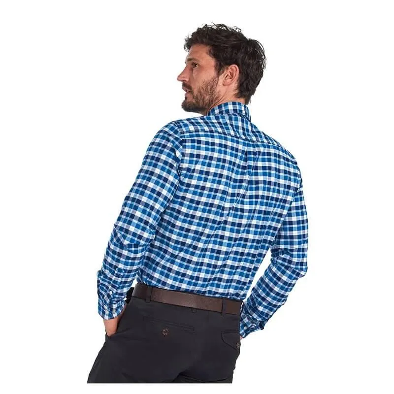 Barbour Country Check 15 Mens Tailored Shirt - Blue