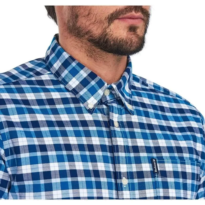 Barbour Country Check 15 Mens Tailored Shirt - Blue