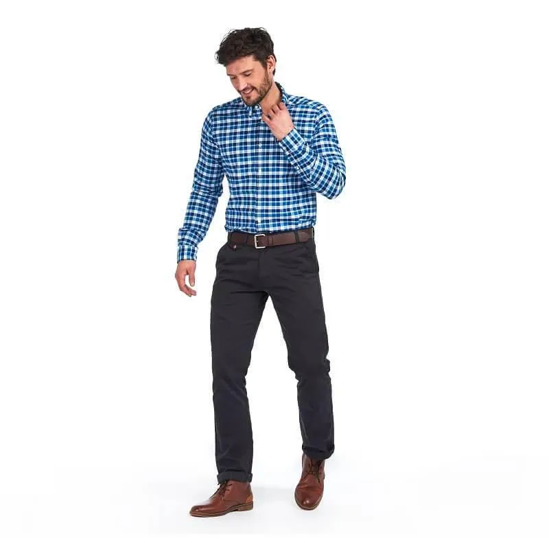 Barbour Country Check 15 Mens Tailored Shirt - Blue