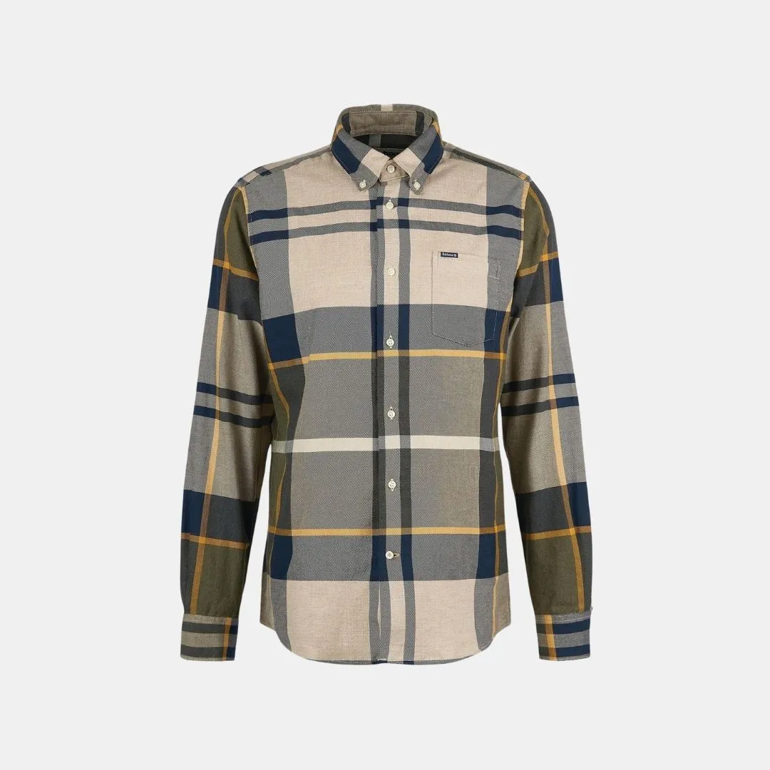 Barbour Dunoon Taillored Fit Shirt Forest Mist