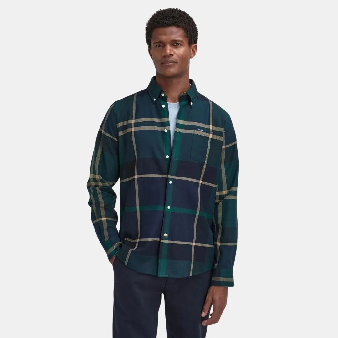 Barbour Dunoon Taillored Fit Shirt Green Loch