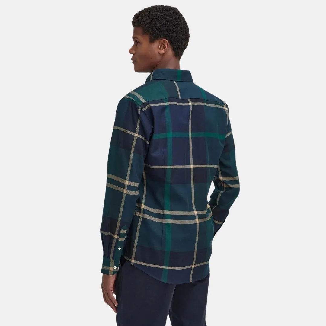 Barbour Dunoon Taillored Fit Shirt Green Loch