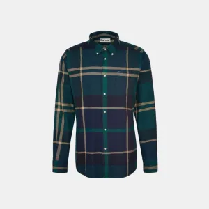 Barbour Dunoon Taillored Fit Shirt Green Loch