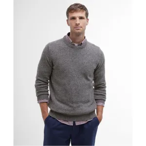 Barbour Essential Tisbury Crew Neck Sweater MKN0844GY12 Grey