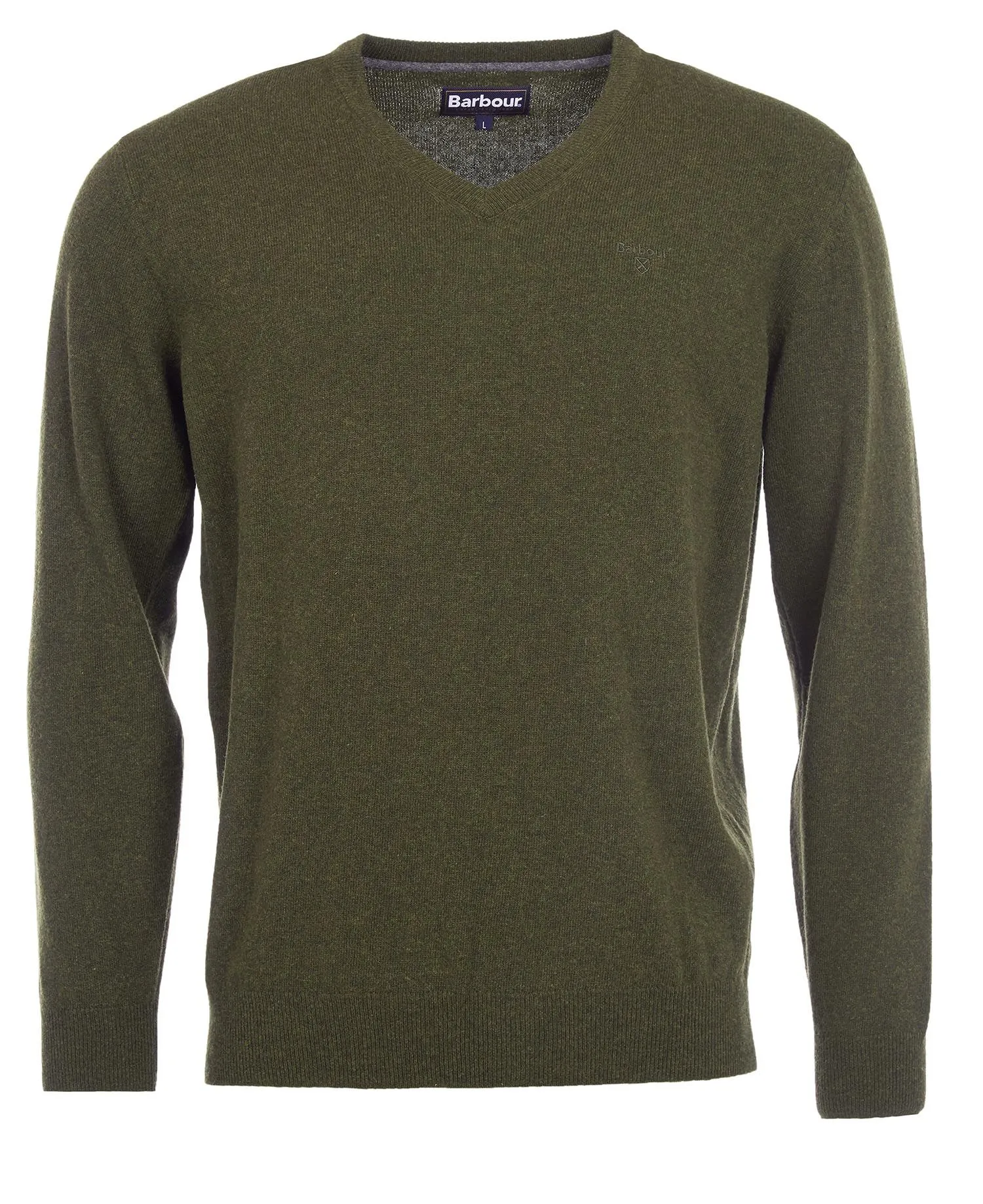 Barbour - Essential V-Neck Sweatshirt, Seaweed