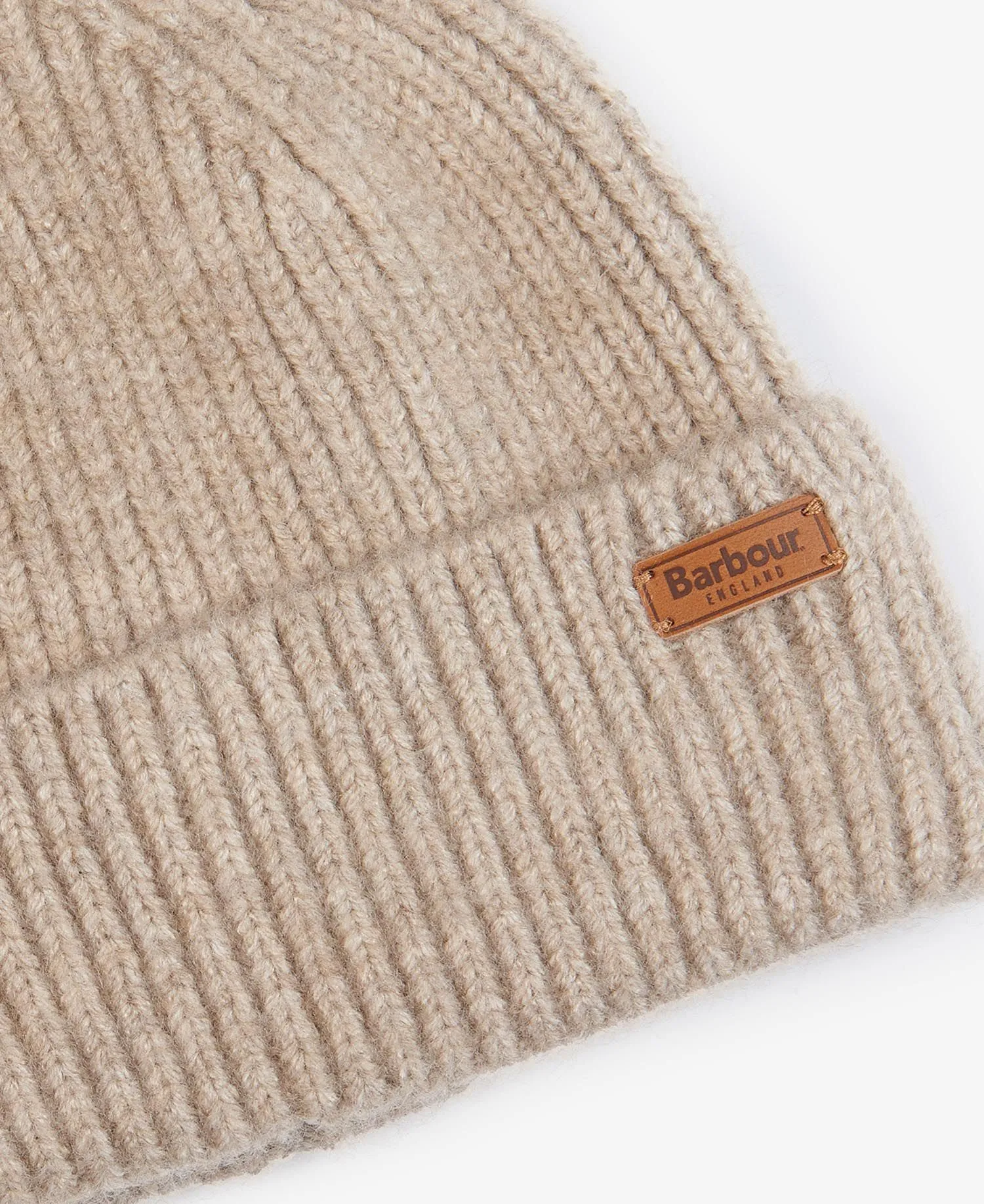 Barbour Pendle Beanie in Light Trench LHA0476