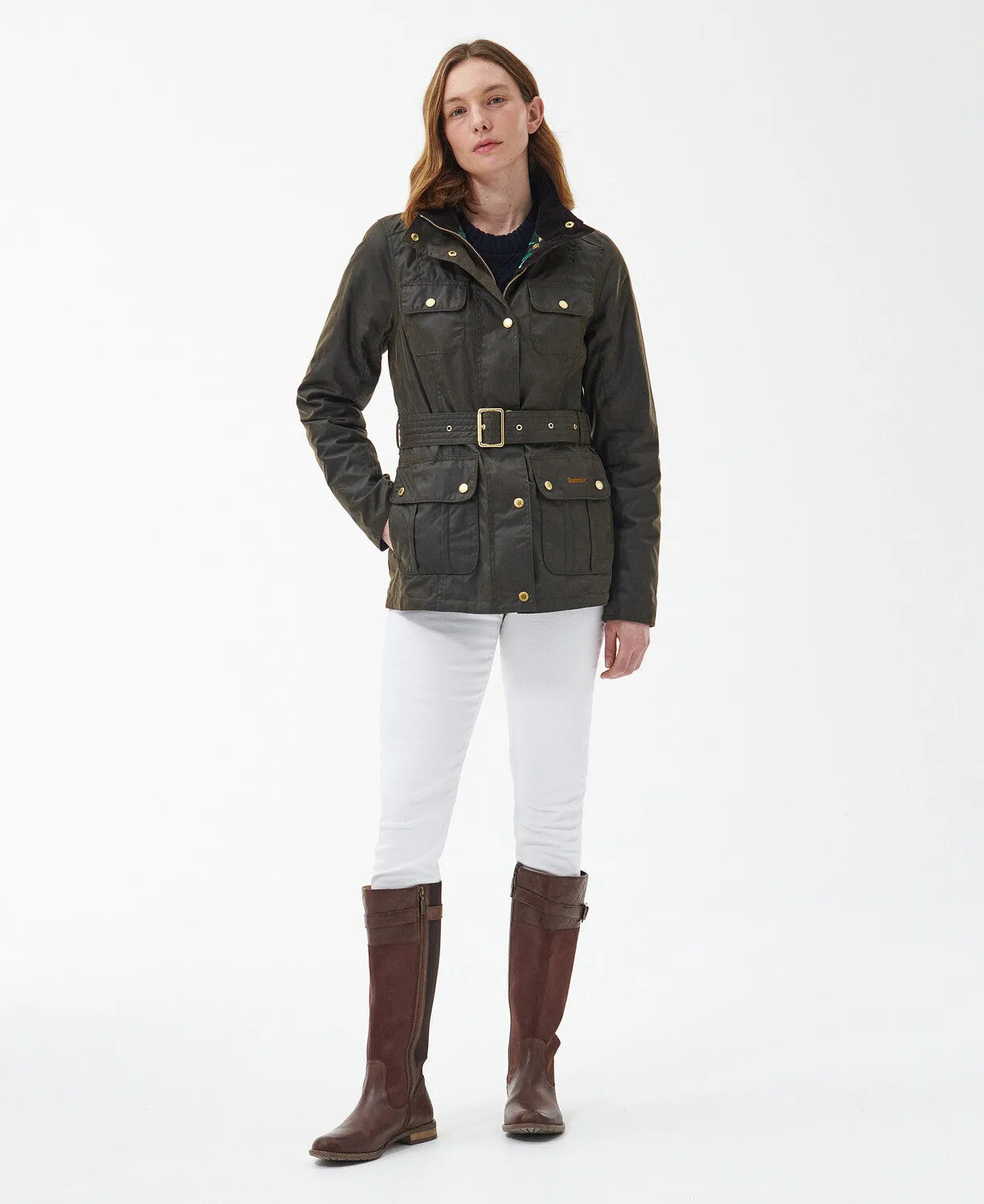 Barbour Winter Belted Utility Wax Jacket