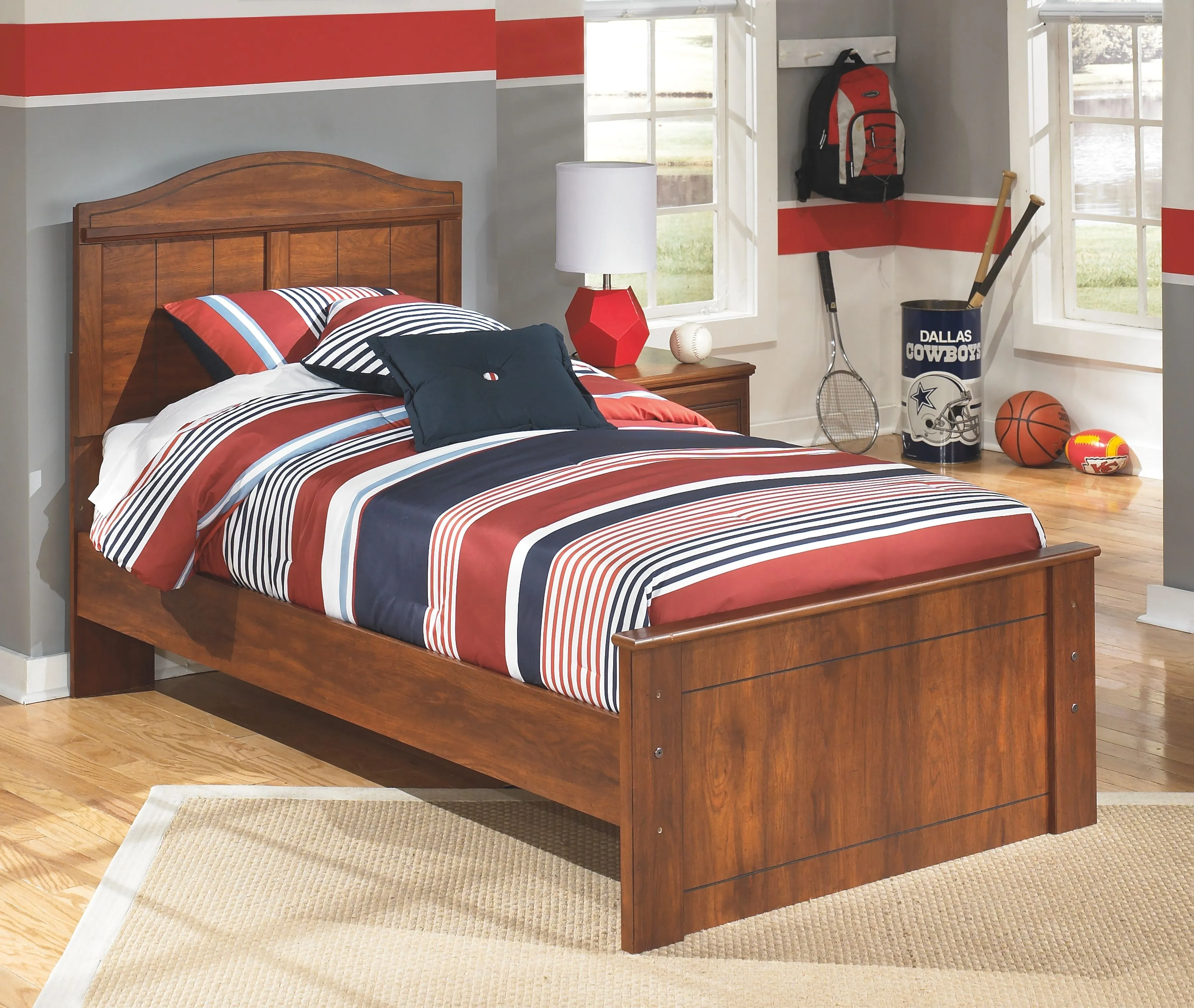 Barchan - Medium Brown - Full Panel Bed