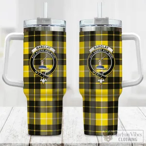 Barclay Dress Modern Tartan and Family Crest Tumbler with Handle