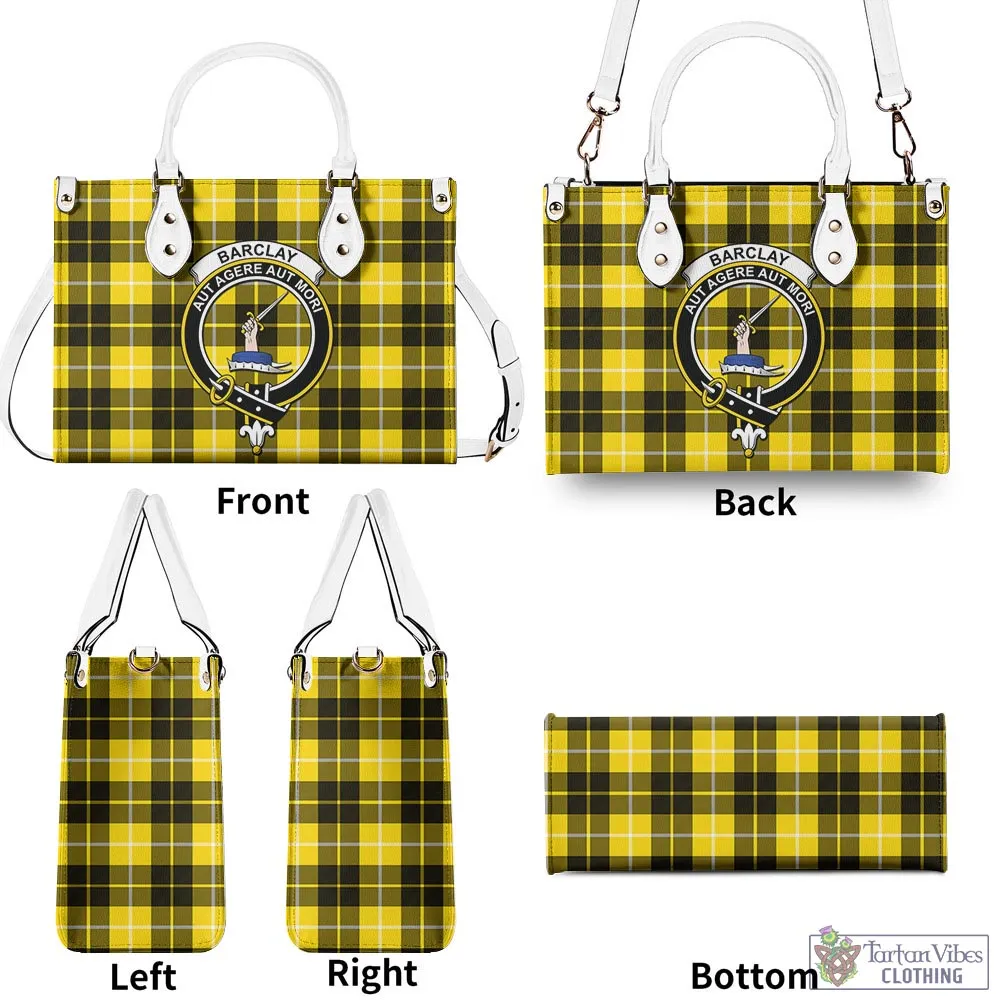 Barclay Dress Modern Tartan Luxury Leather Handbags with Family Crest