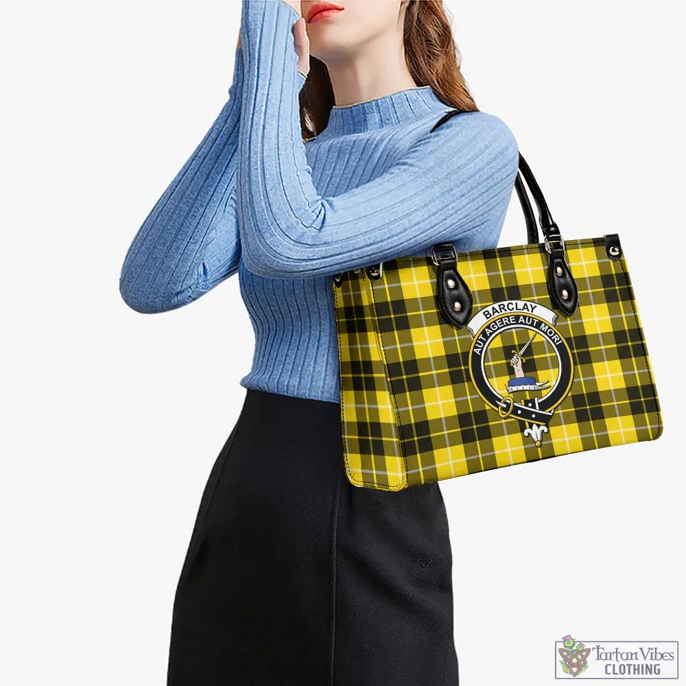 Barclay Dress Modern Tartan Luxury Leather Handbags with Family Crest