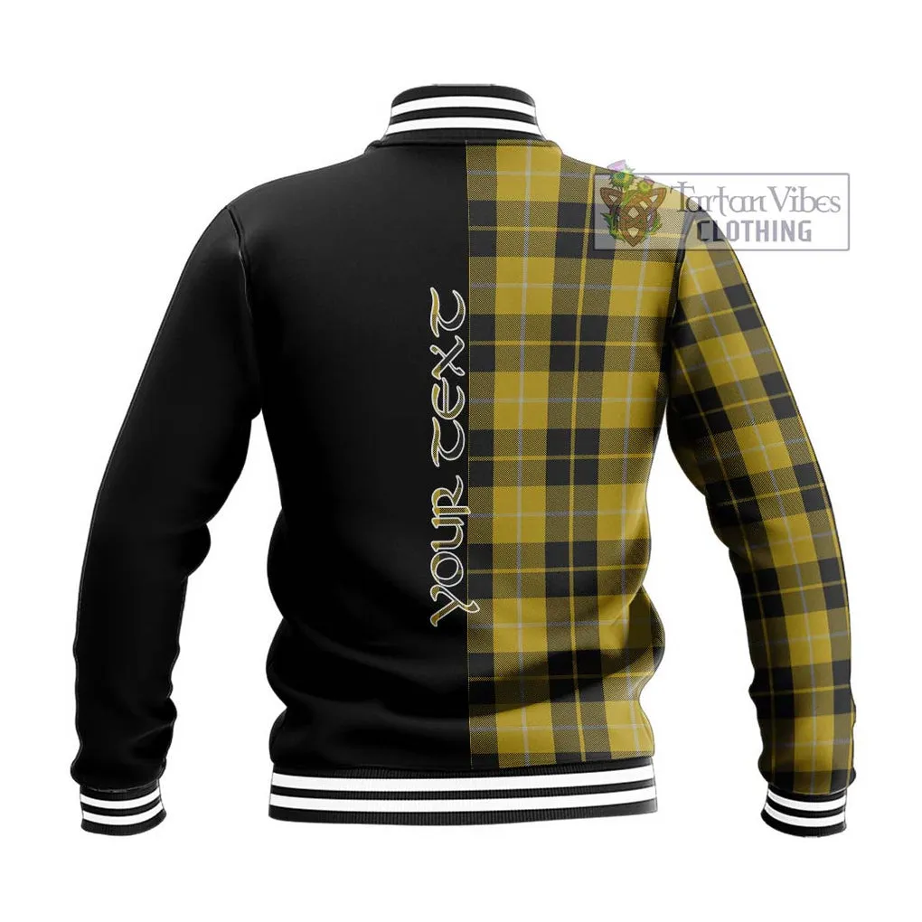 Barclay Dress Tartan Baseball Jacket with Family Crest and Half Of Me Style