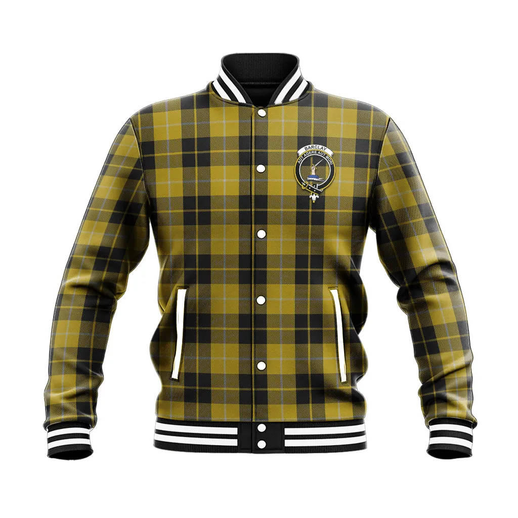 Barclay Dress Tartan Baseball Jacket with Family Crest