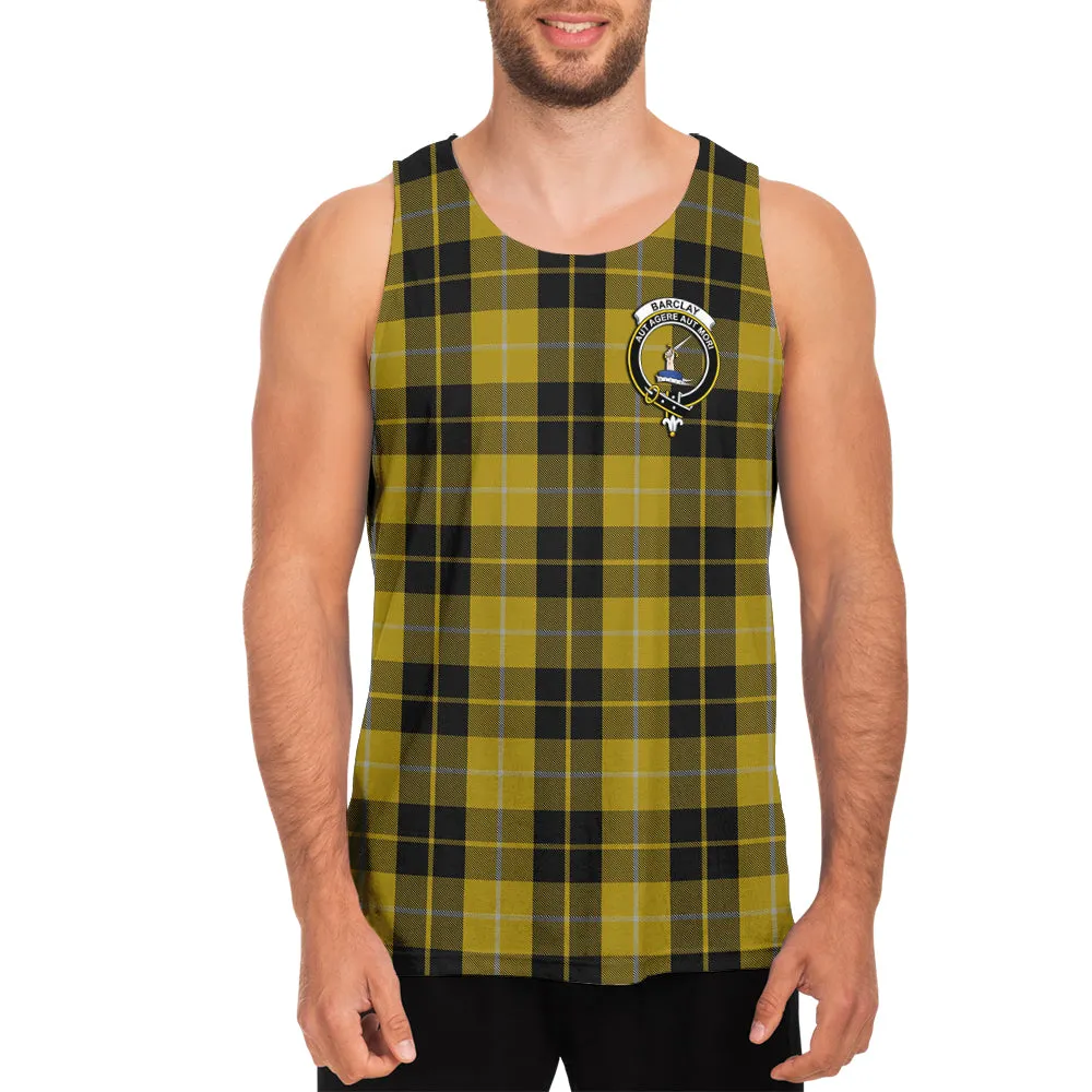 Barclay Dress Tartan Mens Tank Top with Family Crest