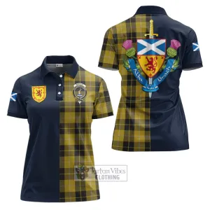 Barclay Dress Tartan Women's Polo Shirt Alba with Scottish Lion Royal Arm Half Style