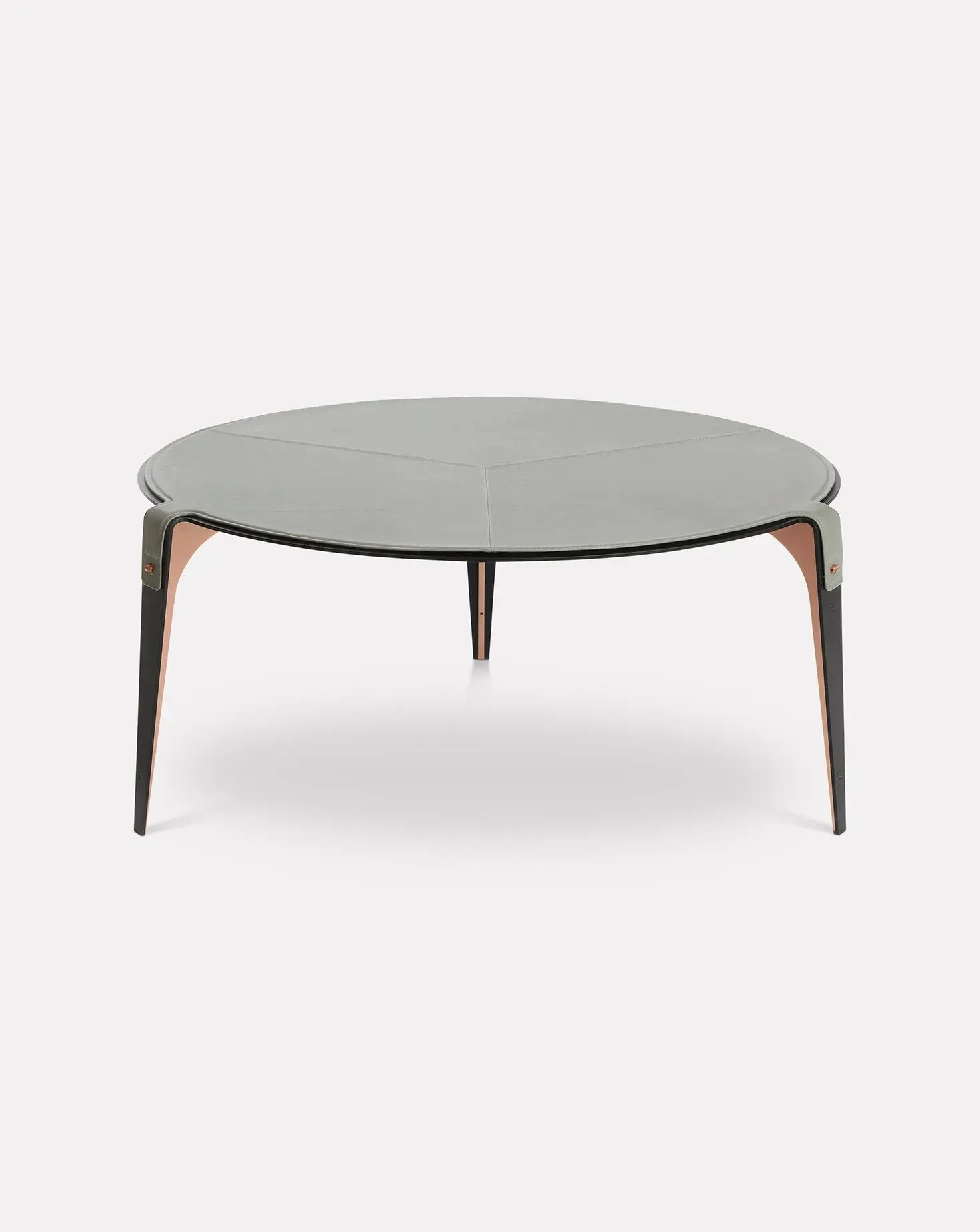 Bardot Slate Gray and Copper Coffee Table