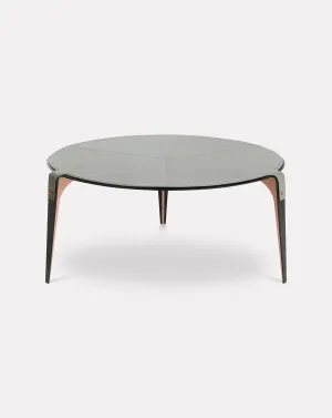 Bardot Slate Gray and Copper Coffee Table