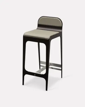 Bardot Slate Gray and Nickel Barstool