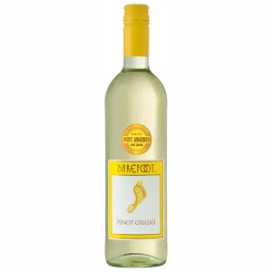 Barefoot Pinot Grigio White Wine, California, 750ml Glass Bottle