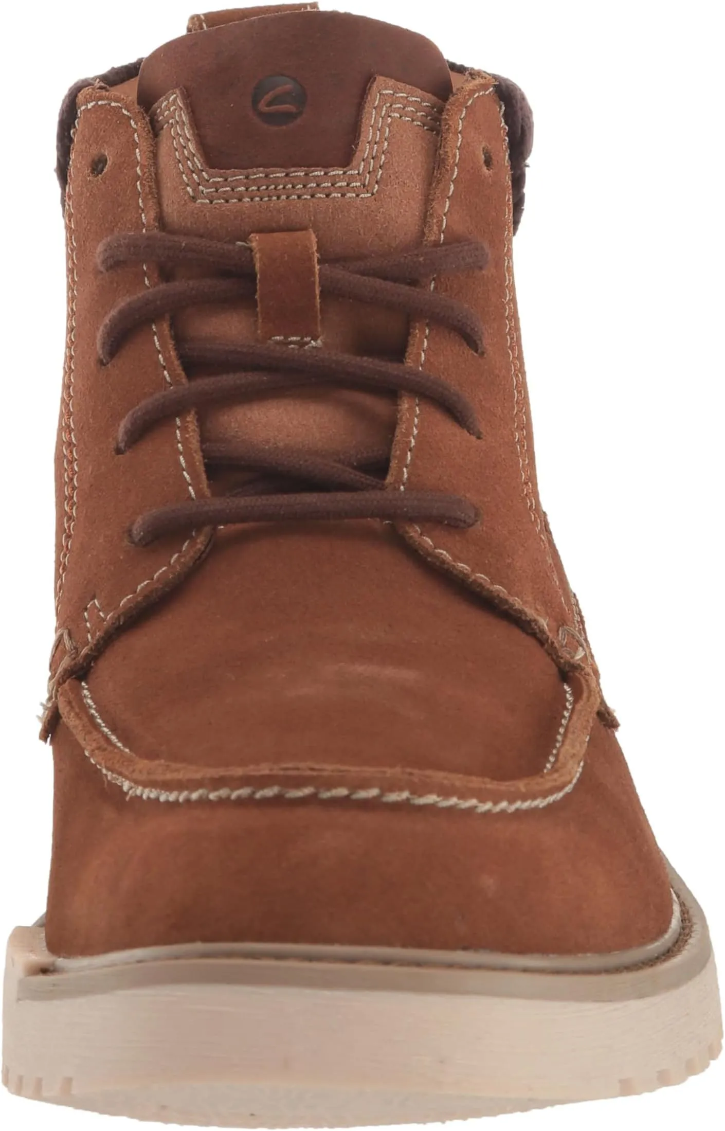 Barnes Mid Clarks Lace-up Boots, Cola Suede 1