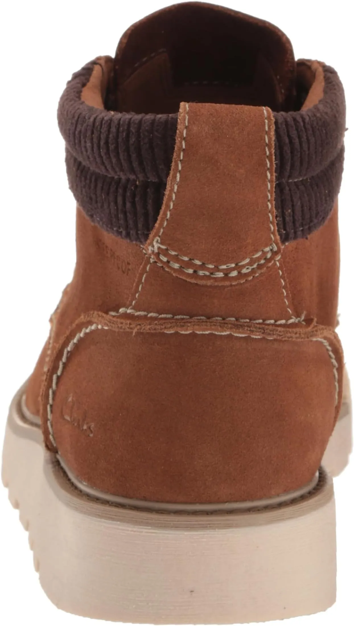 Barnes Mid Clarks Lace-up Boots, Cola Suede 1