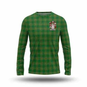 Barran Irish Clan Tartan Long Sleeve T-Shirt with Coat of Arms