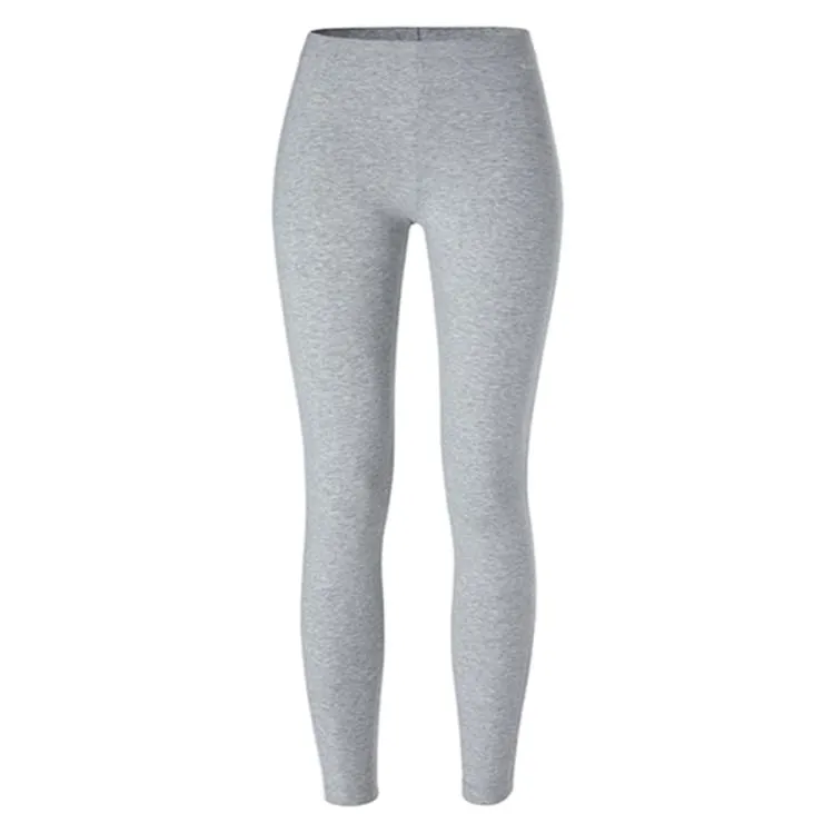 Barrel Fit Womens Cotton Leggings-NEUTRAL GRAY