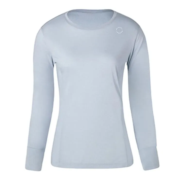 Barrel Fit Womens Easy L/S Tee-SKYBLUE