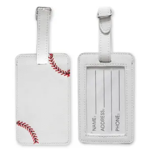 Baseball Luggage Tag