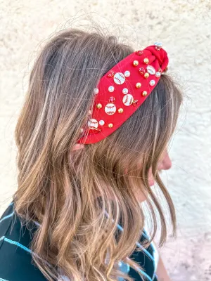 Baseball Red Headband