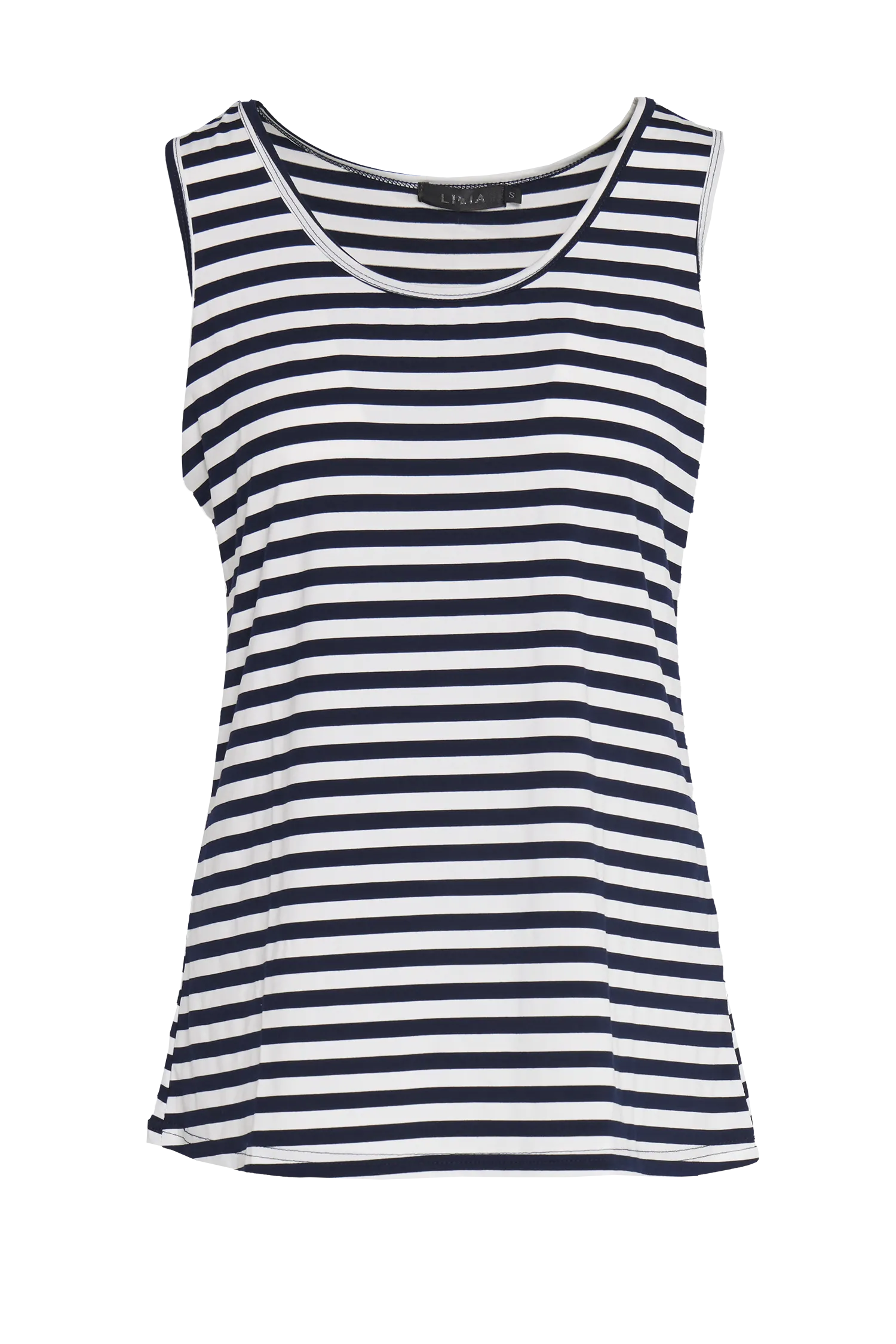 Basic Cotton Tank - Navy Stripe