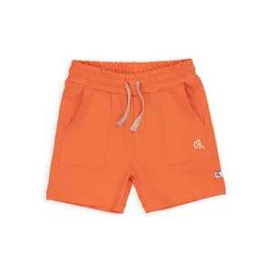 Basic Loose Fit Shorts in Orange - 1 Left Size 2-4 years