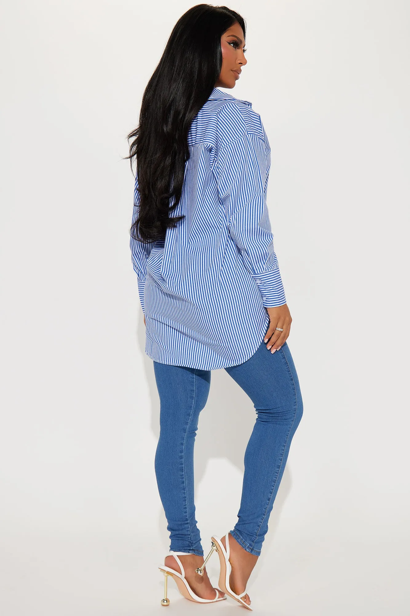 Basic Needs Poplin Shirt - Blue/combo