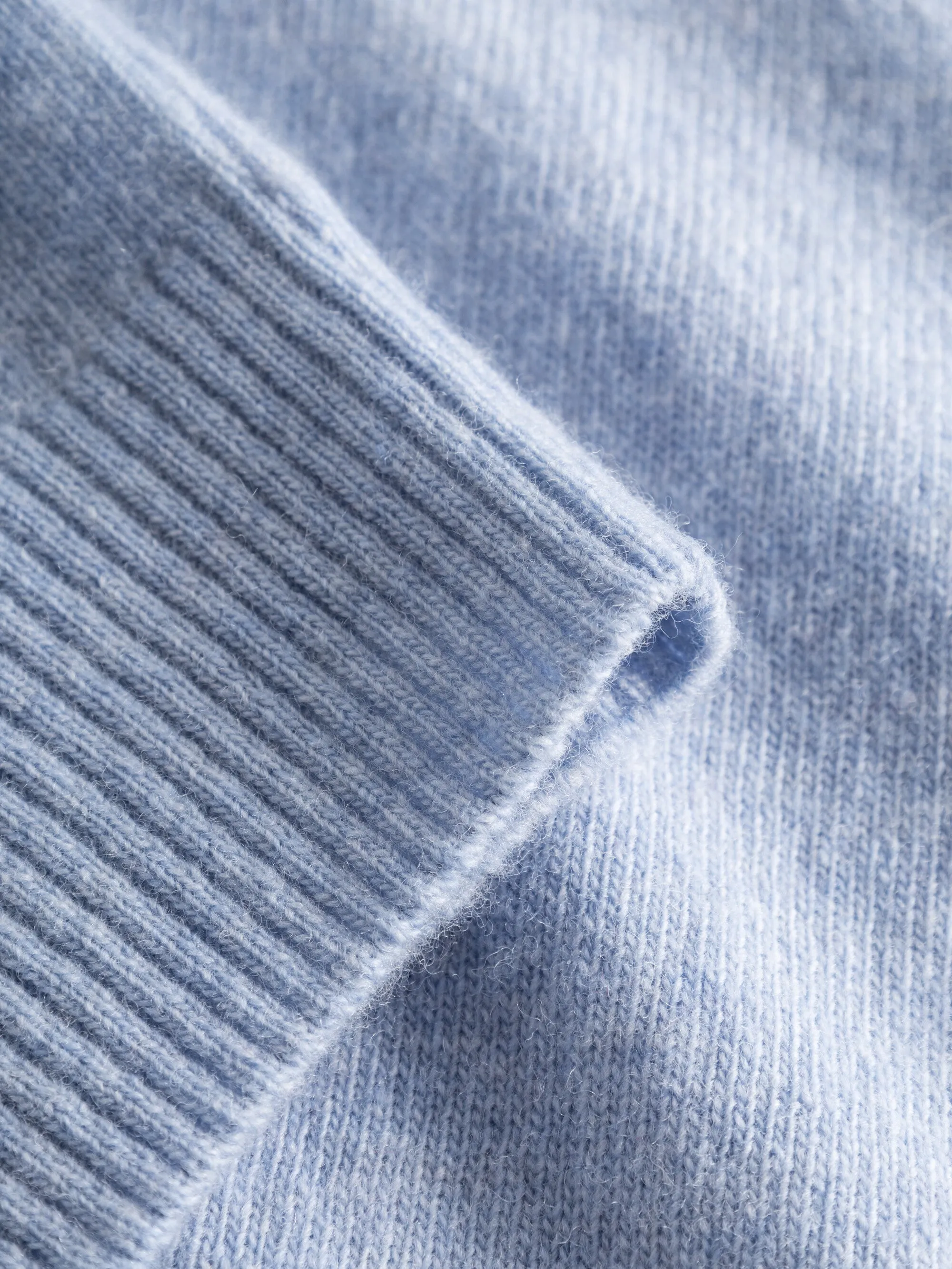 Basic o-neck knit - Asley Blue