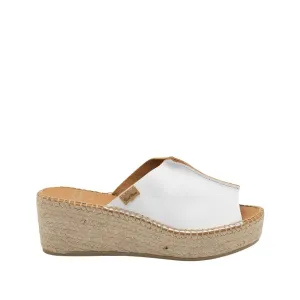 Basic Open Toe Leather Sandal Espadrille for Women - Ivonne