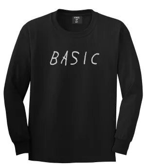 Basic Plain Mens Long Sleeve T-Shirt