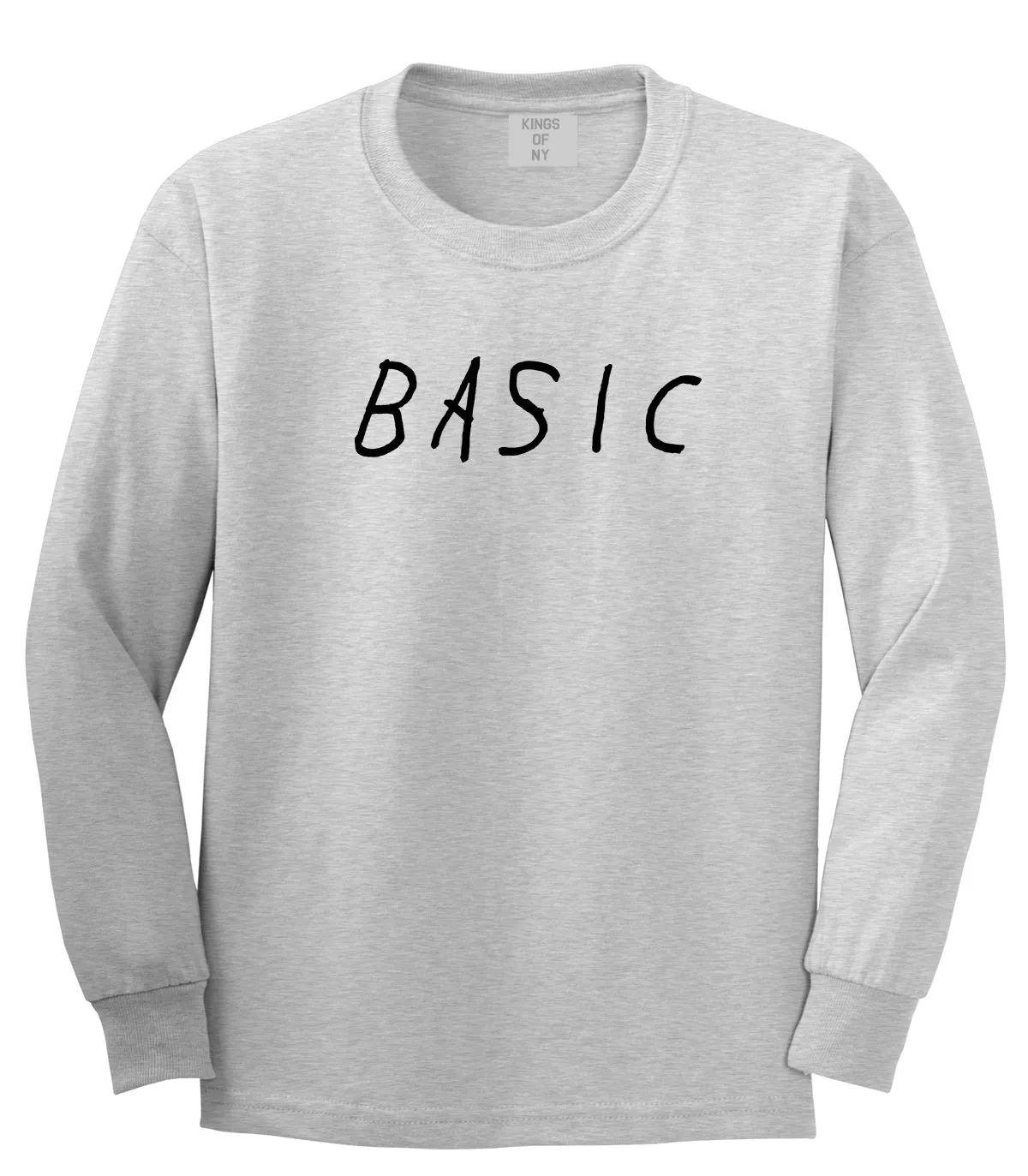 Basic Plain Mens Long Sleeve T-Shirt