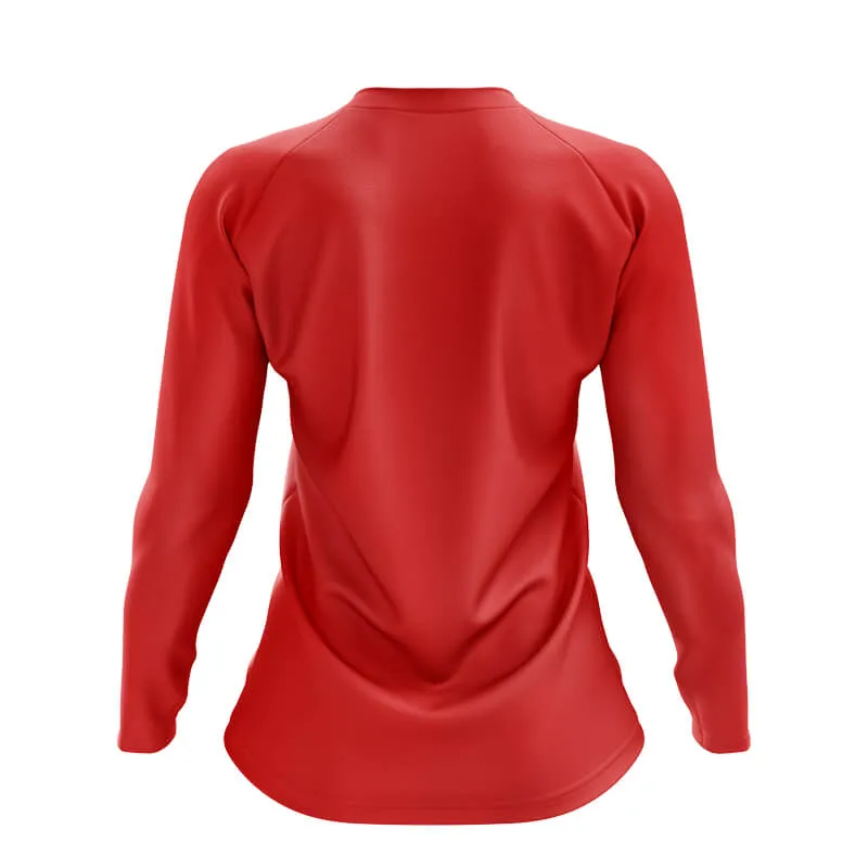 Basic Red MTB Long Sleeve Jersey