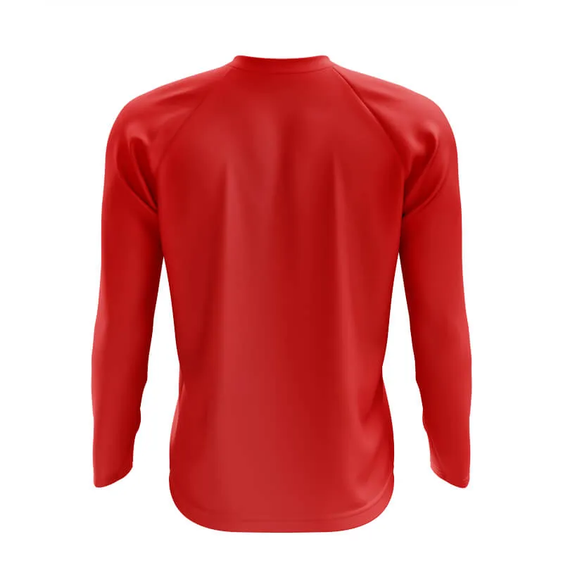 Basic Red MTB Long Sleeve Jersey