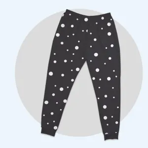 Basic Women's Pajama Pants Abstract Dot Shape Design Element