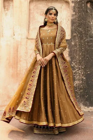 Basit Sipra - MUMTAZ D01 - Silk & Organza - brown - 3 Piece