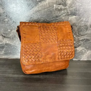 Basket Weave Pattern Crossbody Bag