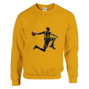 Basketball Player Mid-Air - Classic Unisex Crewneck Sweatshirt | Gildan® 18000