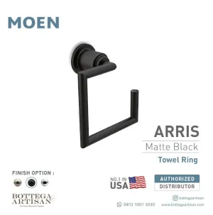 Bath Accessories MOEN Arris Towel Ring Matte Black