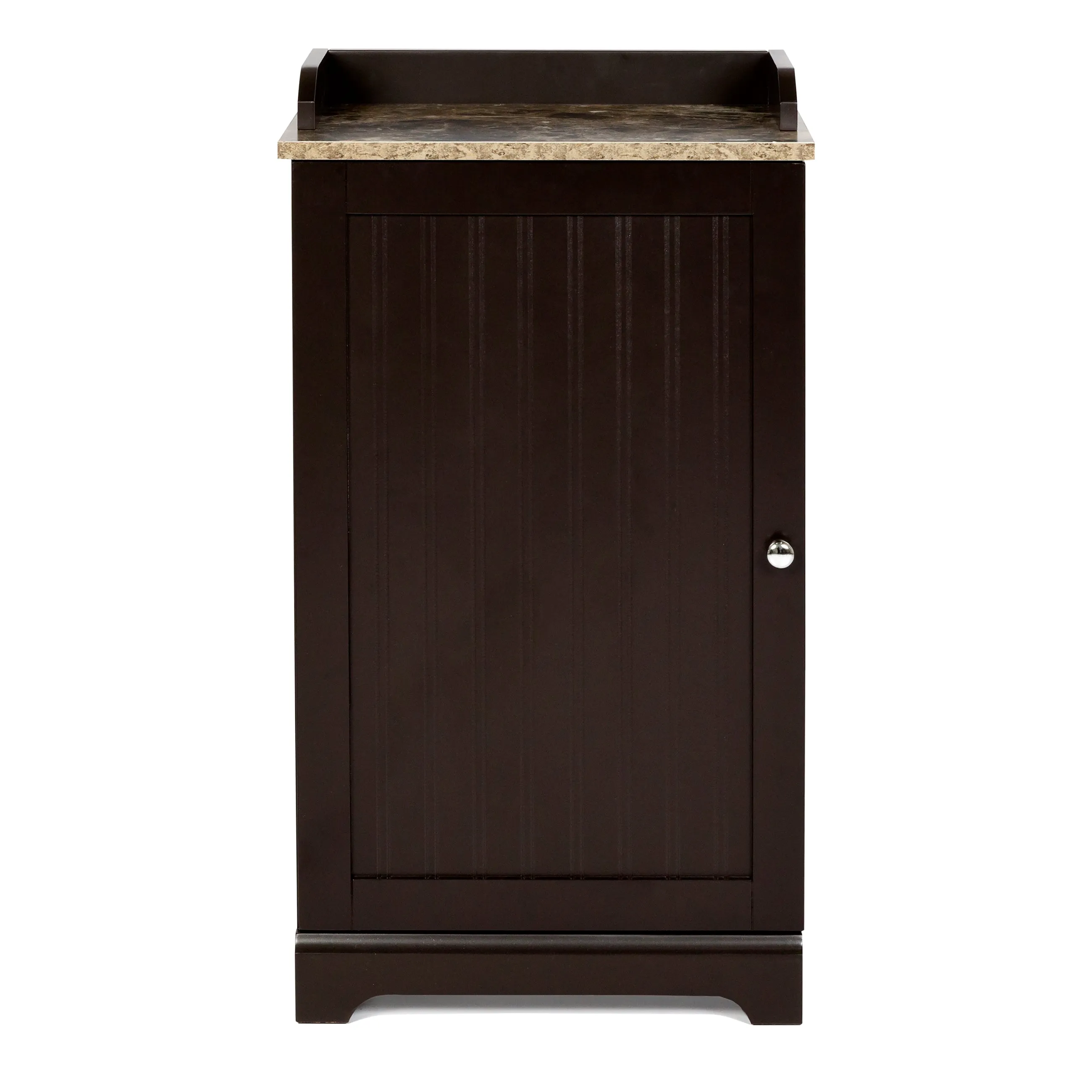 Bathroom Floor Storage Cabinet w/ Versatile Door