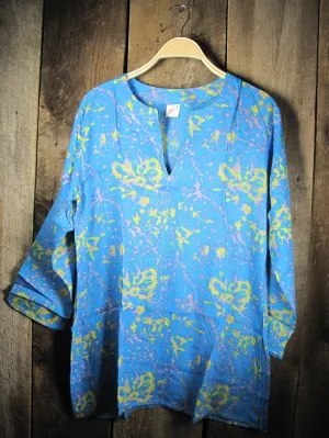 Batik Tunic Top Dye Yellow