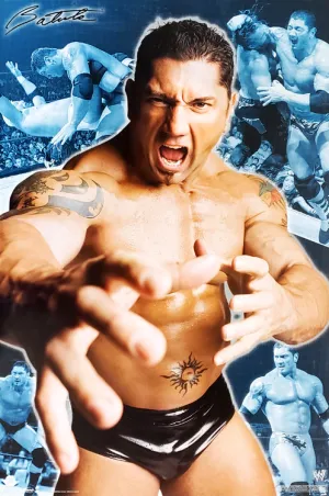 Batista "The Animal" Vintage WWE Wrestling Poster - Trends International 2006