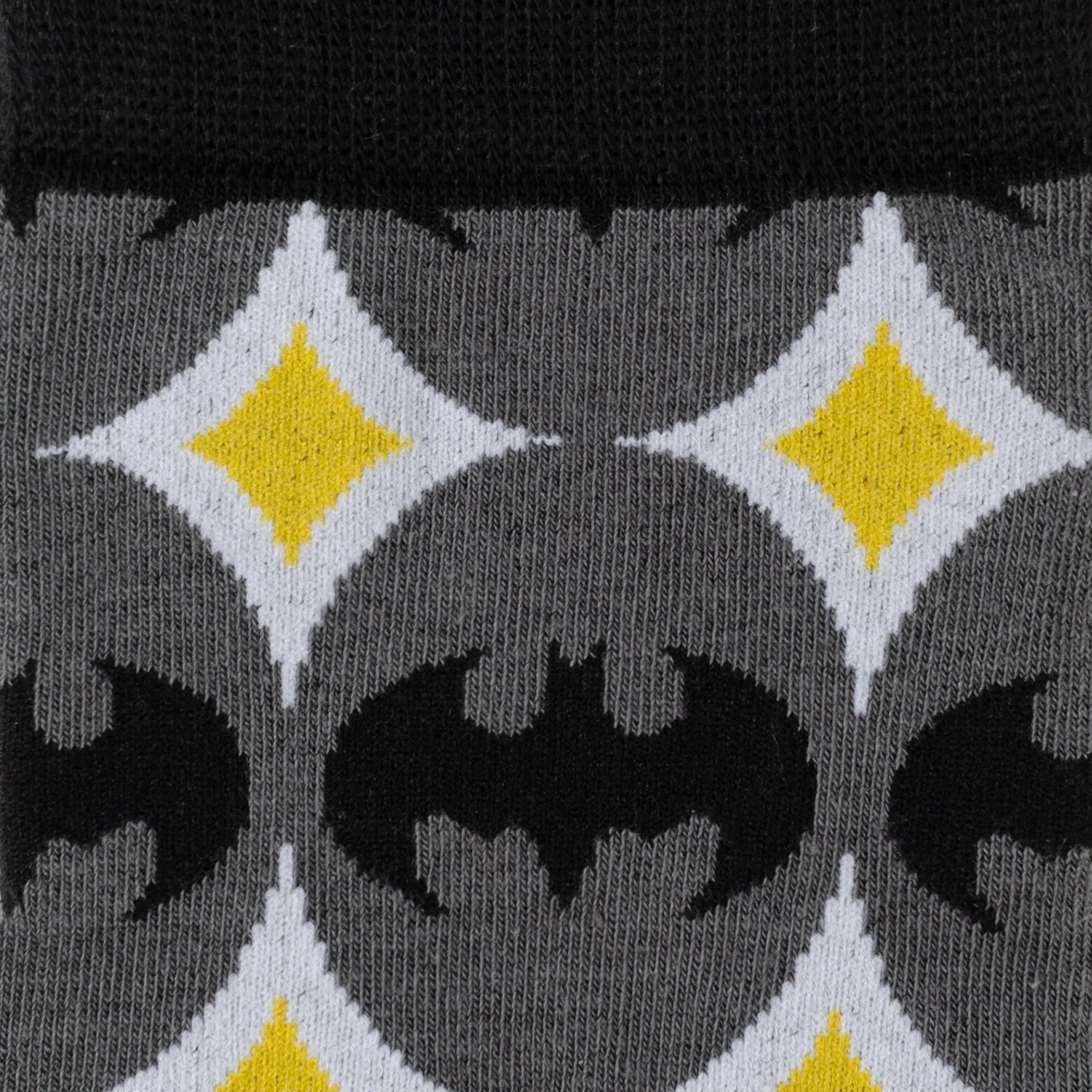 Batman Circle Gray Black Men's Socks