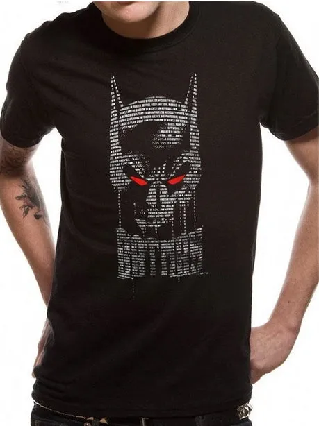 Batman Text Skull Unisex T-Shirt DC Adult